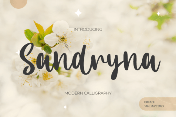 Exploring Sandryna: A Stylish Handwritten Font for Modern Design