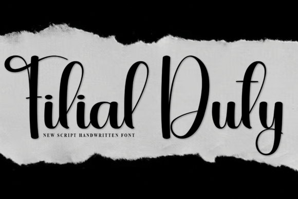 Filial Duty: A Handwritten Font for Standout Creativity