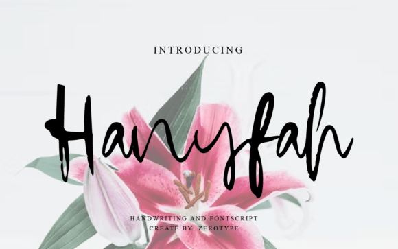 Hanyfah: The Dazzling Script Font for Elegant Creations