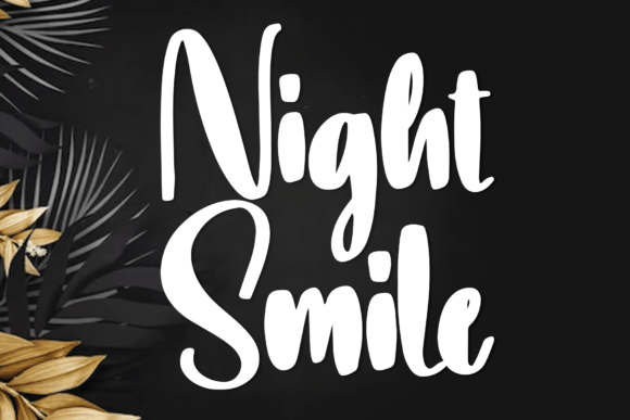 Night Smile: A Handwritten Font with Bold Character