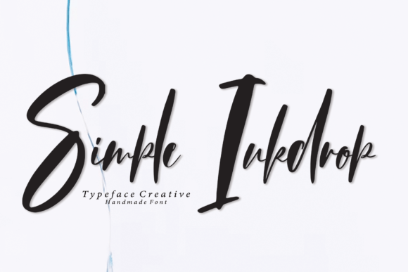 Simple Inkdrop: A Handwritten Script Font for Elegant Design