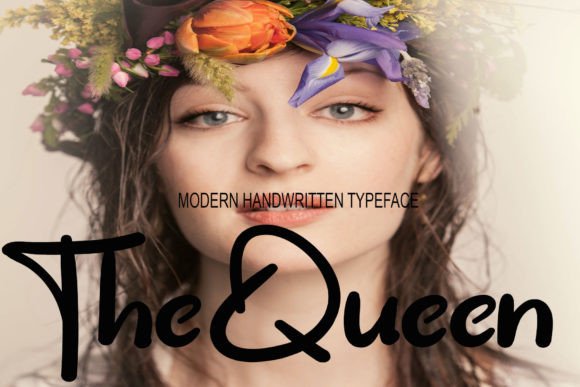 The Queen Font: A Modern Handwritten Typeface for Creative Projects